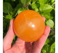 1pc 5-6cm Orange Calcite Crystal Ball Striped Stone Ball for Home Decor Gemstone Stone