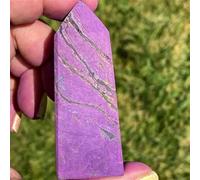 1pc 5-7cm Purple Calcite Crystal Tower Deep Purple Glossy Magnesium Carbonate Carved