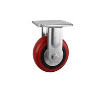 1Pc 5 Inch Heavy Red Directional Wheel Diameter 125 Korean Fixed Caster Logistics Turnover Trolley Foot Maximum Load 250kg