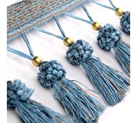 1pc 5 Meters Polyester Curtain Edging Trim with Tassels for Sewing, DIY Decor,Crafts - Durable,Stylish Trimming Ribbon(Roze)