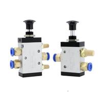 1Pc 5 Port 2 Position 1/4" BSP Hand Operated Air Valve Manual Pneumatic Controller 4R210-08(No Fittings,4R210-08)