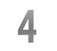1pc 50/75/90mm Self Adhesive Stainless Steel House Number Anti Rust Performance Easily Create Exquisite Home(Silver 4,90mm)