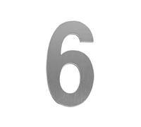 1pc 50/75/90mm Self Adhesive Stainless Steel House Number Anti Rust Performance Easily Create Exquisite Home(Silver 6,50mm)