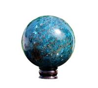 1pc 500-550g Blue Apatite Ball Sphere Quartz Crystal