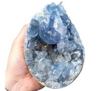 1pc 500-600g Crystal Quartz Blue Calcite Cluster Form Stones Aquarium