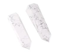 1pc 500G-1000G Natural White Hexagonal Column Single Pointed Crystal Wand Stone Beautiful Natural Crystal Stone CHENRANYIN (Color : 830g-920g)