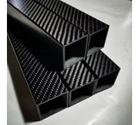 1Pc 500mm 3K Full Carbon Fiber Square Tube - Twill Glossy Finish, OD 10mm to 30mm, Carbon Tube for 3D Printers and R/C Modeling(22x22x20x500mm)