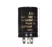 1pc 500V Electrolytic Double Amplifier Capacitors 32UF 32UF