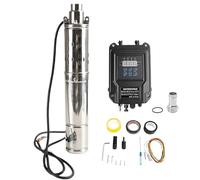 1pc 500W 800W 1100W 1200W Solar Deep Well Pump with MPPT Controller and Liquid Level Sensor Kit Solar Submersible Drilling Well Pump(800W DC48V)