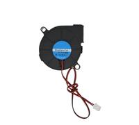 1pc 5015 5/12/24V Cooling Fan Brushless 2Pin For Extruder Cooler Blower 50x50x15mm Part Black Plastic Fans for 3D Printer(5015 12V_BLACK)