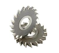 1PC 50mm 63mm 75mm 80mm 100mm 125mm 130mm 150mm HSS Three Straight Tooth Blade Face Milling Cutter,4mm-20mm Thickness(50mm,10mm)