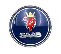 1PC 50mm Badge Fits For SAAB 93 9-3 900 9000 Car Front Bonnet Hood Emblem Badge 5289871 Blue