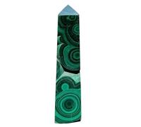 1pc 550-600g Malachite Quartz Crystal Wand Point Oblisk Tower