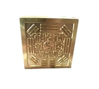 1pc 5cm Taoist Bronze Seal Eight Trigrams Taoist Scriptures Master Treasure Single Sided Bronze Seal