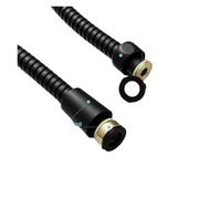 1pc 5m 304 Stainless Steel Shower Hose Faucet Flexible Thick Silicone Bathroom 3 Meter(Grey,300cm)