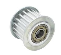 1pc 5M 30T Tension Belt Idler Pulley With/without Teeth 16mm/21mm/27mm Belt Width Bearing Pulley 8/10/12/15mm Bore Gear Pulley(15mm,With teeth 21mm)