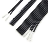 1pc 5M Silicone Parallel Wire Copper Cable - 30-20AWG, Insulated Silicone Rubber, -60 to 200°C Temperature Range(8Px24AWG)