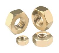 1PC/5PCS/10PCS/20PCS/30PCS/50PCS Solid Brass Copper Hex Hexagon Nut For Screw Bolt(M16 x1pc)