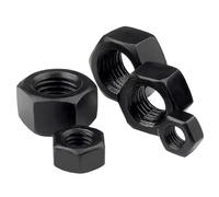 1PC/5PCS/10PCS/20PCS/50PCS Hardness 8. Class Black Oxide Carbon Steel Hex Hexagon Nuts M2 .5 M3 M4 M5 M6 M8 M10 M12 M14 M16 M18 M20 M22 M24 M27(M2.5 (50pcs))