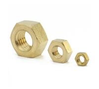 1PC/5PCS/10PCS/50PCS/100PCS Solid Brass Copper Hex Hexagon Nut For Screw Bolt(M2.5 (100PCS))