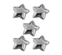 1pc/5pcs Cloth Bright Silver Five-Pointed Star Hairpin Design Hairpin Female Bangs Side Clip Headdress