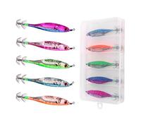 1pc / 5pcs Squid Jigs Shrimp Lure Baits Jigs Hook for Freshwater Saltwater Fishing Artificial Baits Precisions Squid