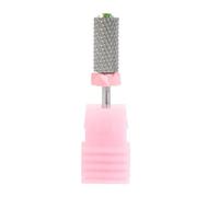 1PC/5PCS Tungsten Carbide Barrel Nail Drill Bits, 6.7mm Head | 14.30mm Milling Cutter with 26mm Handle for Manicure and Rhinestone Decor(C)