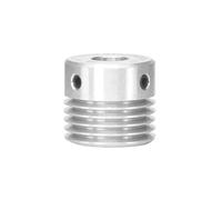 1pc 5PJ Aluminium Alloy Poly-V Pulley, 5 Grooves, Outer Diameter 22.4mm, Multi-Groove Pulley Transmission Parts, Bore 14mm