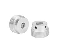 1pc 5PJ Aluminium Alloy Poly-V Pulley, 5 Grooves, Outer Diameter 45mm, Multi-Groove Pulley Transmission Parts, Bore 19mm, Keyway 6x2.8mm