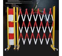 1PC 6.5ft Expandable Traffic Barrier with Wheels, Retractable Mobile Safety Fence, Scissor Gate Guardrail for Garage, Driveway & Outdoor Safety (Height: 120CM)