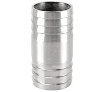 1PC 6/8/10/12/13/14/15/16/17/18/19/20/21/22/24/25/26/27/28mm Hose Barb Straight Two Way 304 Stainless Steel Pipe Fitting Connector(27mm)