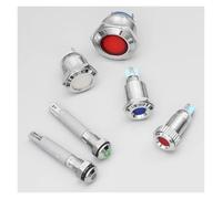 1pc 6 8 10 12 16mm Waterproof IP67 Metal LED Warning Indicator Light Signal Lamp Pilot Wire 3V 5V 12V 24V 110V 220V 2pin IDGTTLDF(12mm,YELLOW_3-6V)