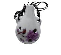 1pc 6 Hole Ocarina Multi Tone Ceramic Craft Retro Musical Instrument Ocarina Instrument(Purple)