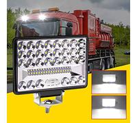 1PC 6 Inch Led Off Road Work Light,172W LED Driving Lights 4X6 Inch Rectangular Truck Auxiliary Light Spot Flood Combo Beam Fog Lights 72000LM for Boat UTV Truck ATV
