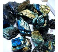 1pc 60-80g Blue Moonstone Stone Pendant Purple Labradorite Rough Crystal raw Stone Specimens Home Decor