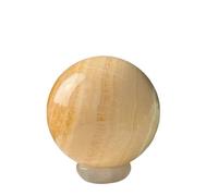 1pc 600-650g Orange Quartz Crystal Ball High Yellow Stone Home Decoration Gift