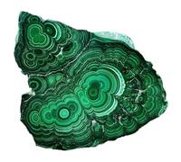 1pc 600-700g Malachite Slice Crystal Quartz with Beautiful Patterns and Smooth Color Suitable