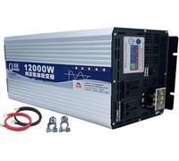 1pc 6000W-12000W Pure Sine Wave Inverter - 12V-72V DC,Car Power Converter for Home, RV, Truck,Solar Systems,LCD Display(12000W 24Vto110V)