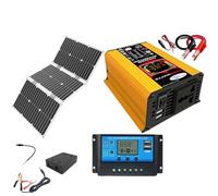 1pc 6000W Off-Grid Solar Power Kit with 60W Monocrystalline Waterproof Panel/30A Charge Controller for Home,Outdoor Use(220V)