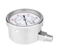 1pc 63mm 2.5" Stainless Steel 304 Low Pressure Gauges -10kpa -60Kpa Fuel Air Oil Gas Natural Gas Nagetive Manometer Gauge(G1-2,-100-0Kpa)