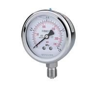 1pc 63mm pressure gauge 160bar 100bar 200bar PT1/4 pressure manometer(M14X1.5,400bar)
