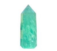 1pc 650-700g Green Fluorite Quartz Crystal Obelisk Point Stone Wand