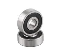 1pc 6800-2RS Rubber Sealed Deep Groove Ball Bearing, ID 10mm, OD 19mm, Width 5mm, 10x19x5mm