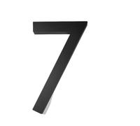 1pc 6inch/152mm Floating House Number Black A B C Numbers Address Sign 0-9 Letters Big Modern Door Plates Home Outdoor Numeros(7)