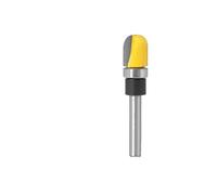 1PC 6mm 1/4"Shank 5/8" 3/4"Diameter Bowl & Tray Template Router Bit Trim Pattern RouterWood Cutting Tool Woodworking Router Bits(Round Nose6.35X12.7)