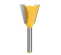 1pc 6mm 1/4 Shank Dovetail Joint Router Bit 14 Degree Woodworking Engraving Milling Cutter For Wood(6.35X25.4mm)