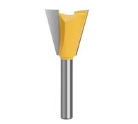1pc 6mm 1/4 Shank Dovetail Joint Router Bit 14 Degree Woodworking Engraving Milling Cutter For Wood(6X22.2mm)