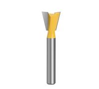 1pc 6mm 1/4 Shank Dovetail Joint Router Bit 14 Degree Woodworking Engraving Milling Cutter For Wood(6X12.7mm)