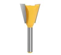 1pc 6mm 1/4 Shank Dovetail Joint Router Bit 14 Degree Woodworking Engraving Milling Cutter For Wood(6X25.4mm)