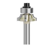 1pc 6mm 1/4 Shank Z4 Corner Round Router Bit R1 R2 R3 Mill Classical Cutter Bit Trim Edging Woodworking(22mm)